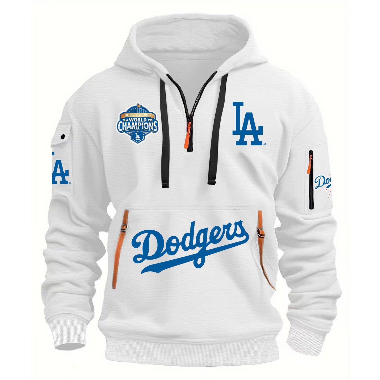 MLB x LAD World Champions V1 Half Zipper Hoodie HLP