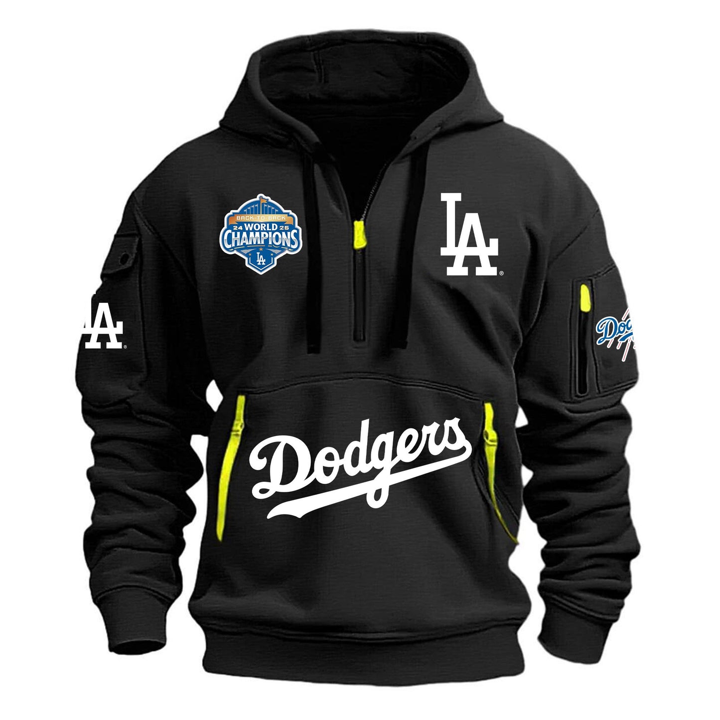 MLB x LAD World Champions V1 Half Zipper Hoodie HLP