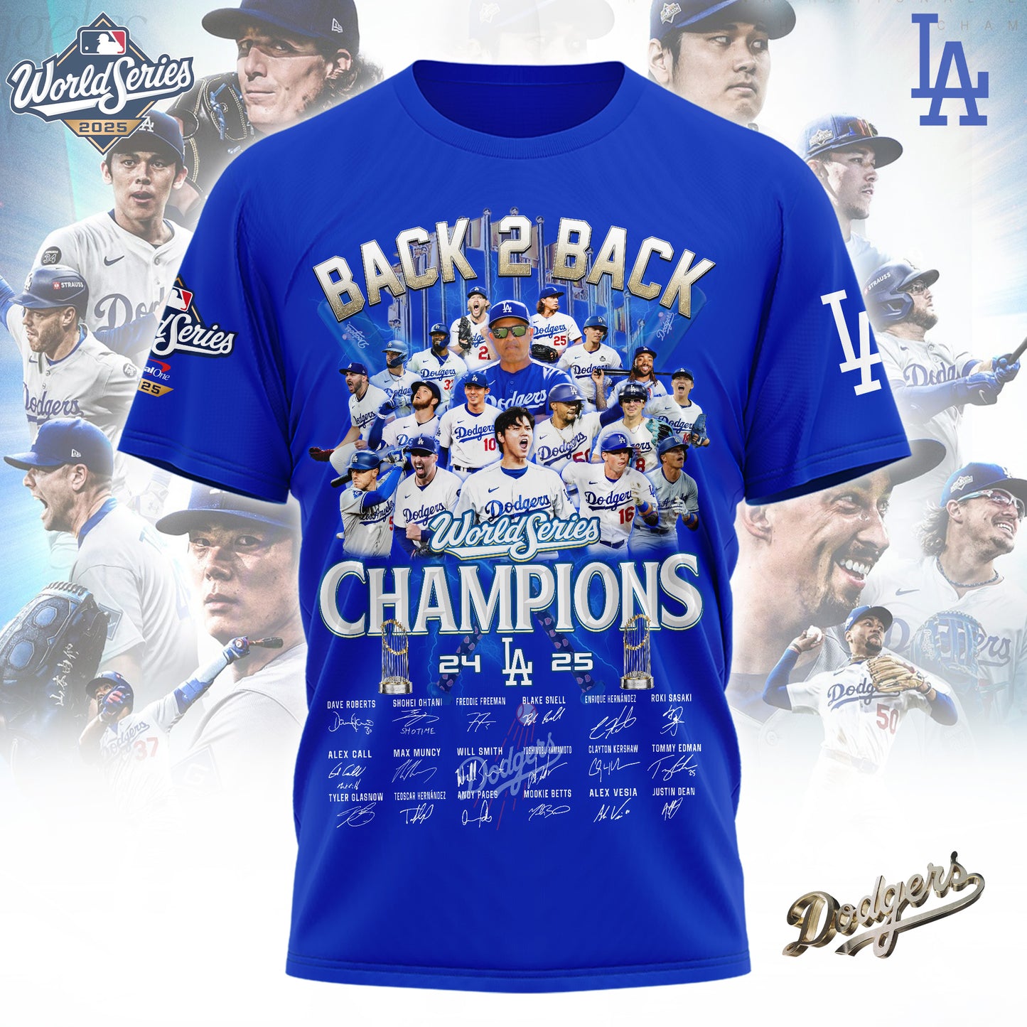 MLB x LAD World Series Champions 2025 V1 Tshirt HLP