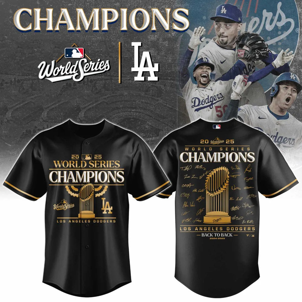 MLB x LAD World Series Champions 2025 V2 Baseball Jersey HLP