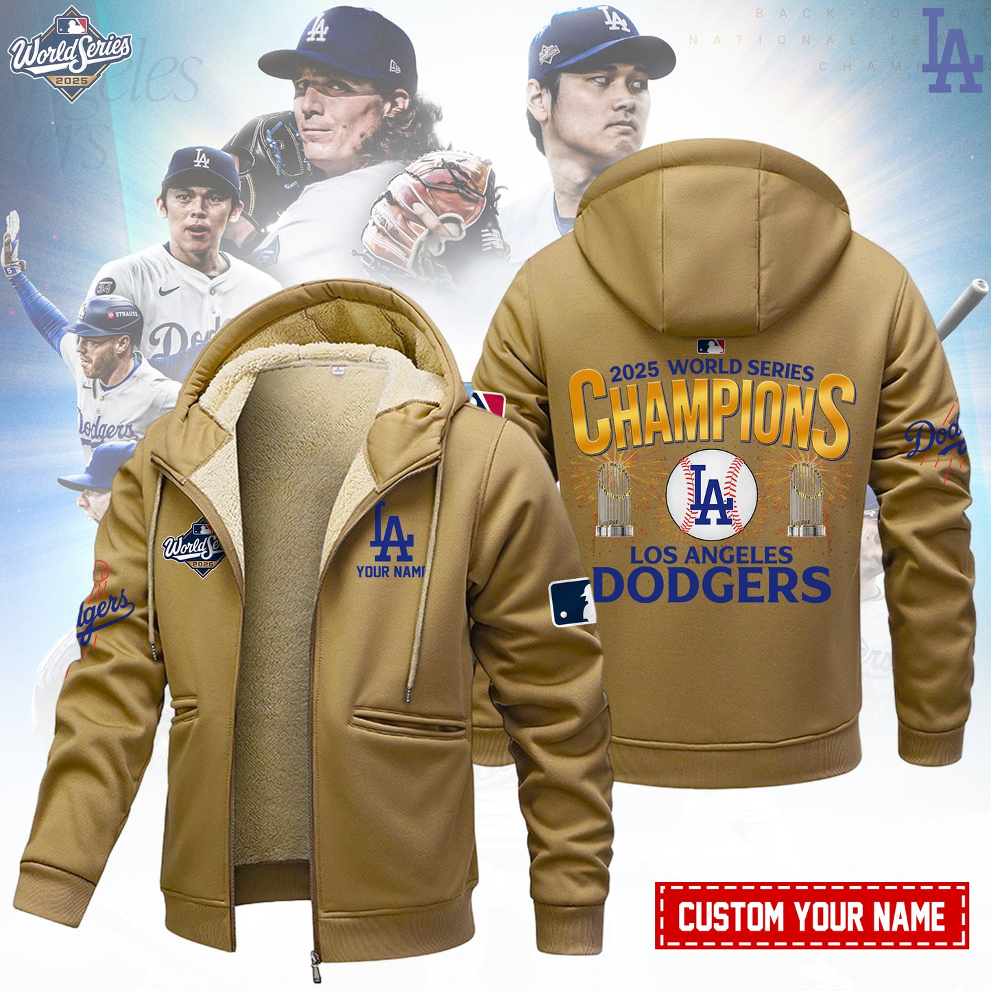 MLB x LAD World Series Champions 2025 Winter Fleece Jacket HLP
