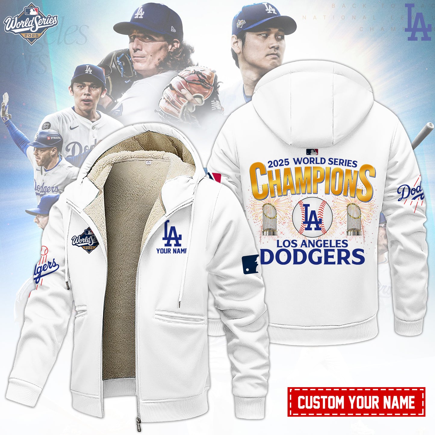 MLB x LAD World Series Champions 2025 Winter Fleece Jacket HLP
