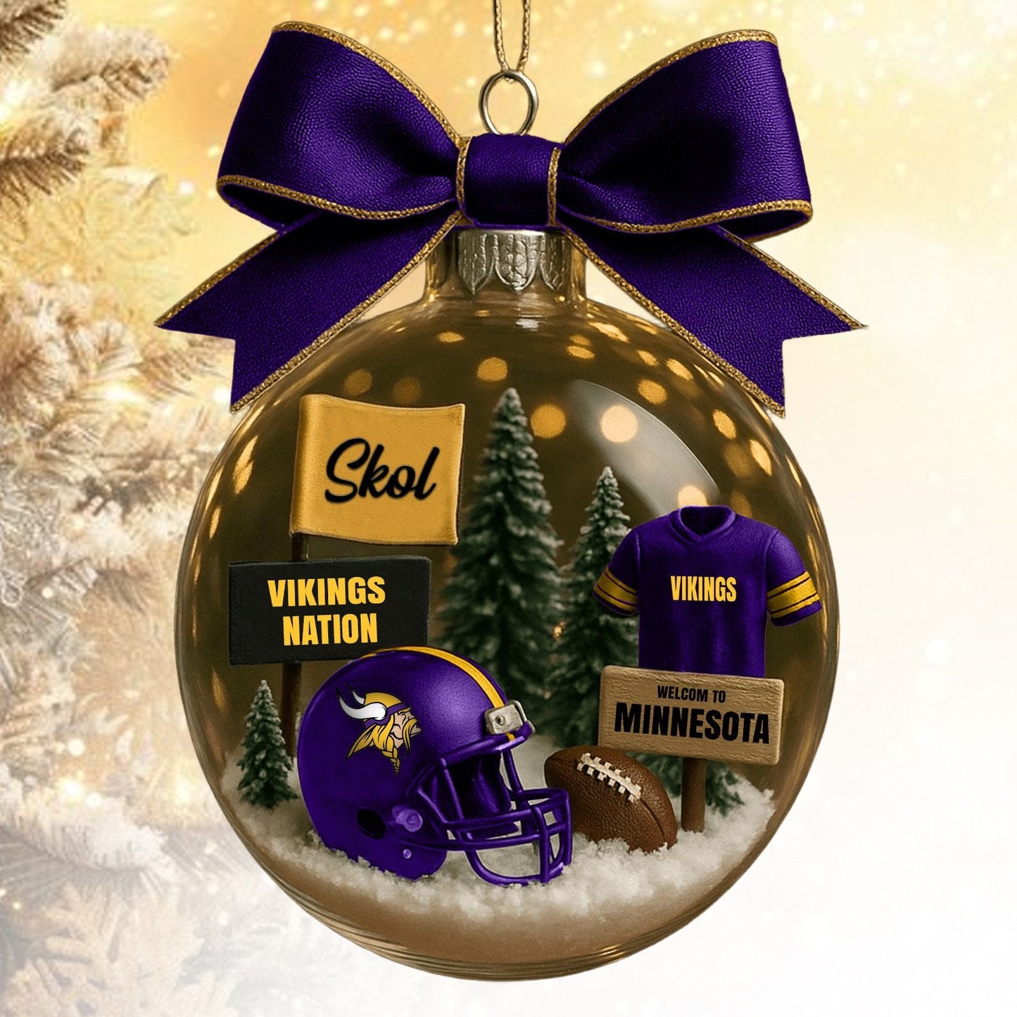 MV  NFL Acrylic Ball Ornament - Best Gift For Fans DDT CTND