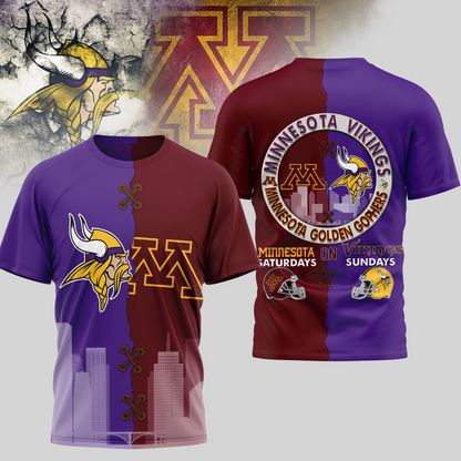 MV Premium NFL x NCAA 3D T-shirt DDT NTL