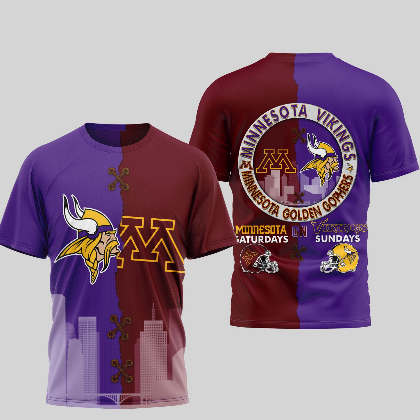 MV Premium NFL x NCAA 3D T-shirt DDT NTL