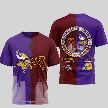 MV Premium NFL x NCAA 3D T-shirt DDT NTL