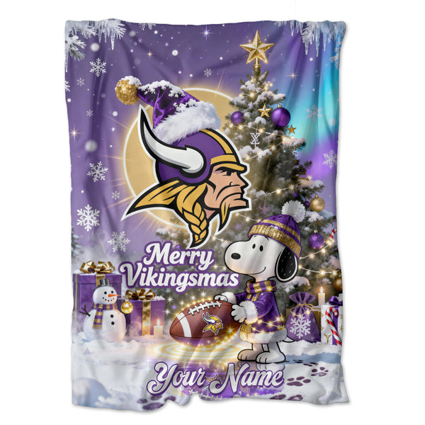 MV x SNP Premium Christmas Fleece Blanket & Throw Pillow V1 NAK NHT