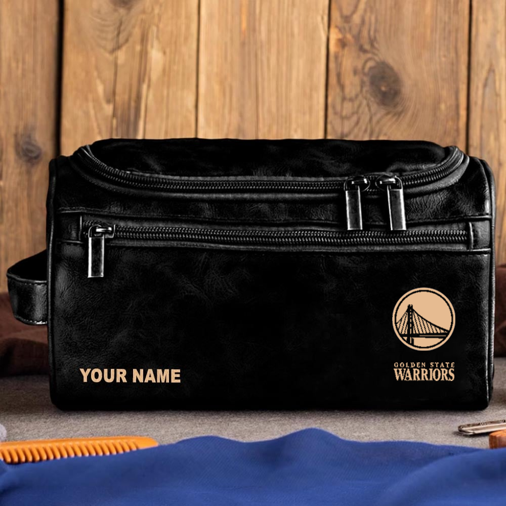 NBA x GSW Leather Toiletry Bag HLP HLPHUONG