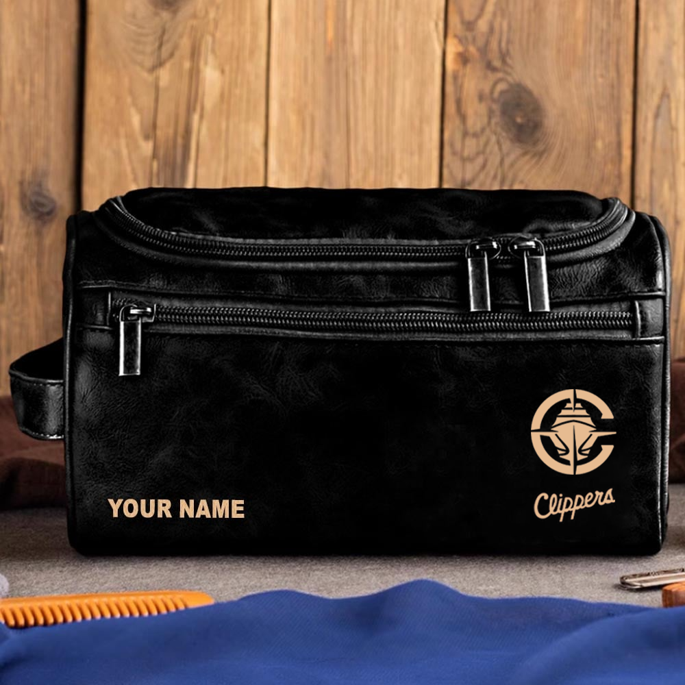 NBA x LAC Leather Toiletry Bag HLP HLPHUONG