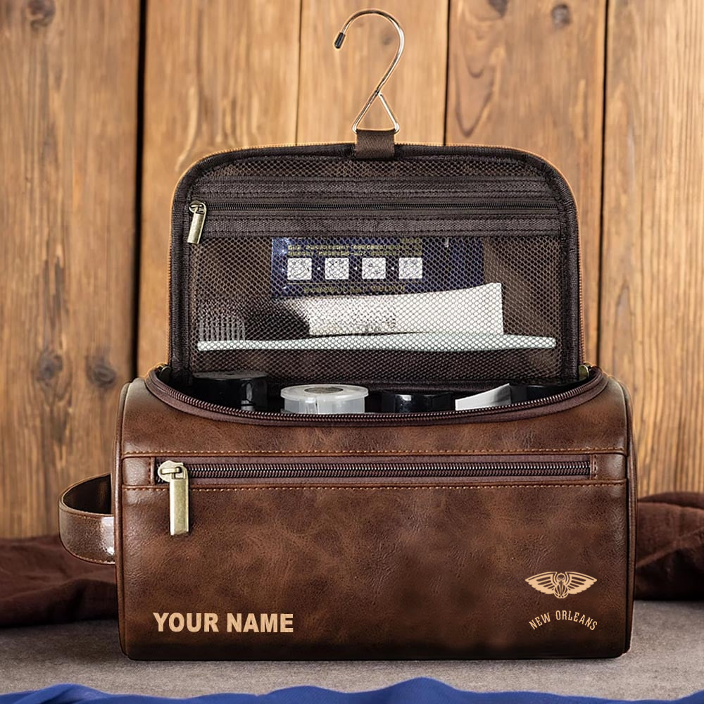 NBA x NOP Leather Toiletry Bag HLP HLPHUONG