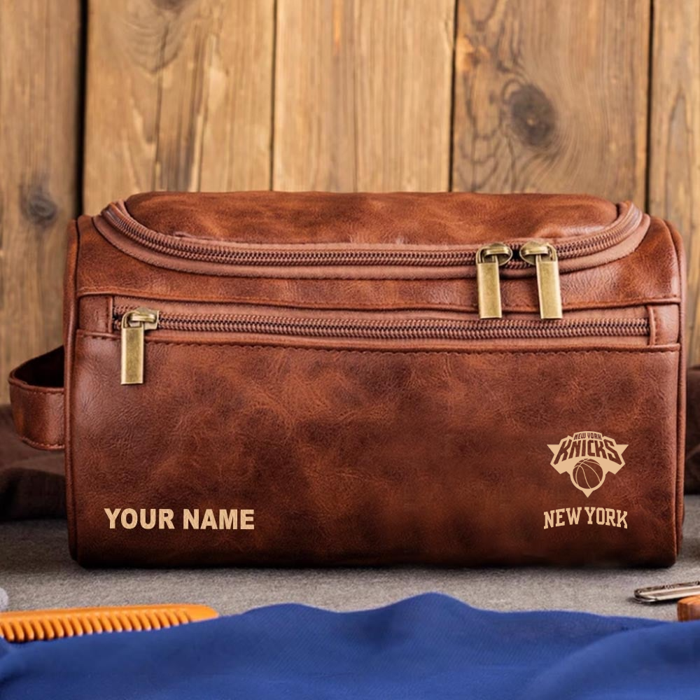 NBA x NYK Leather Toiletry Bag HLP HLPHUONG