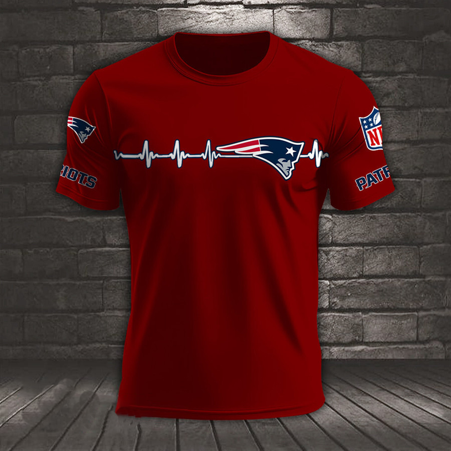 NE x NFL Heart Rate Map Special 3D Shirt DatND ThuongNH