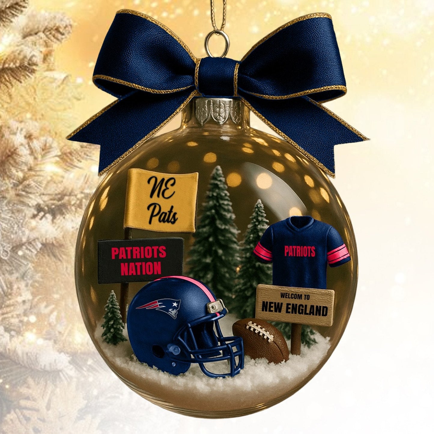 NEP  NFL Acrylic Ball Ornament - Best Gift For Fans DDT CTND