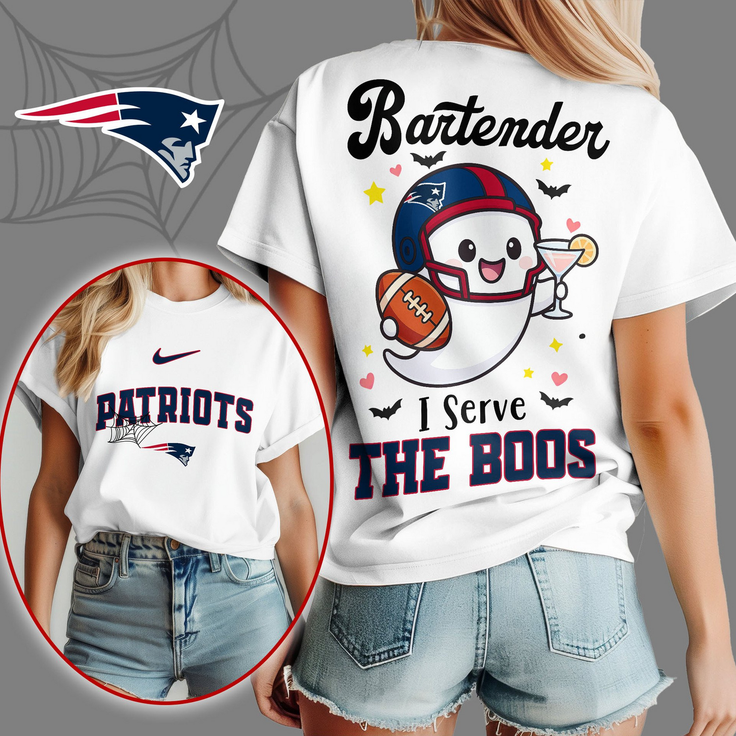 NEP Premium NFL Bartender Halloween Fan Women Shirt DDT CTND
