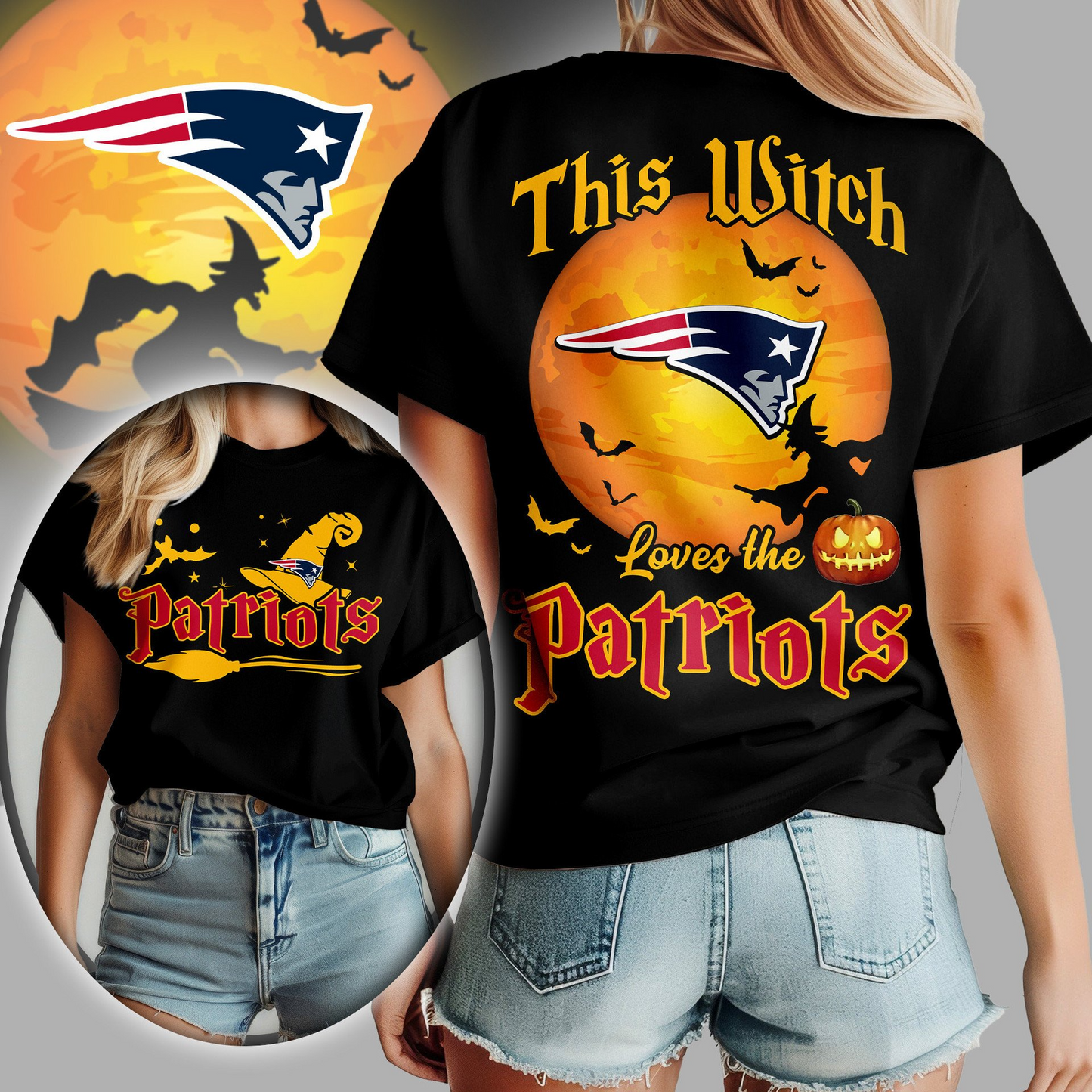 NEP Premium NFL Halloween Witch Women Shirt DDT CTND