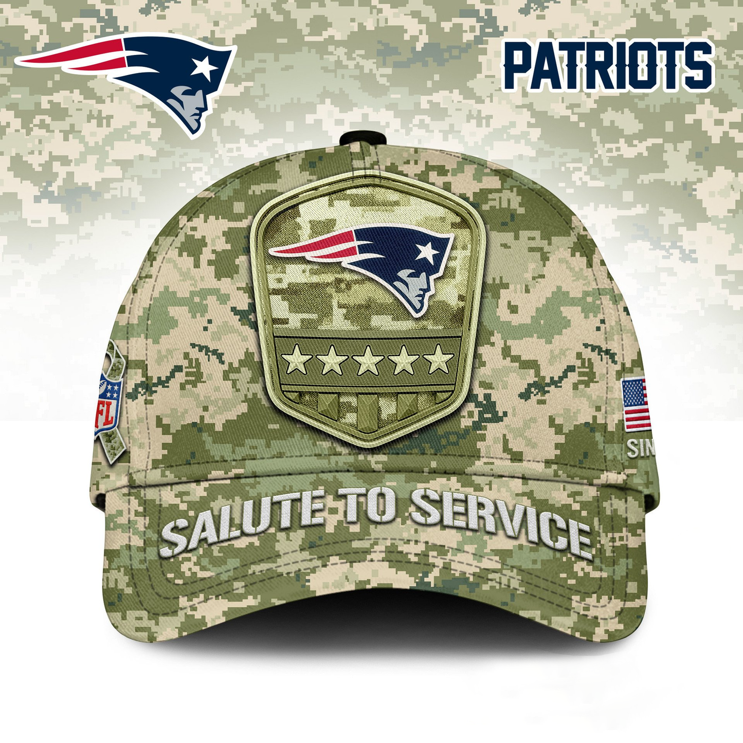 NEP Premium NFL Salute To Service Classic Cap DDT  NTL