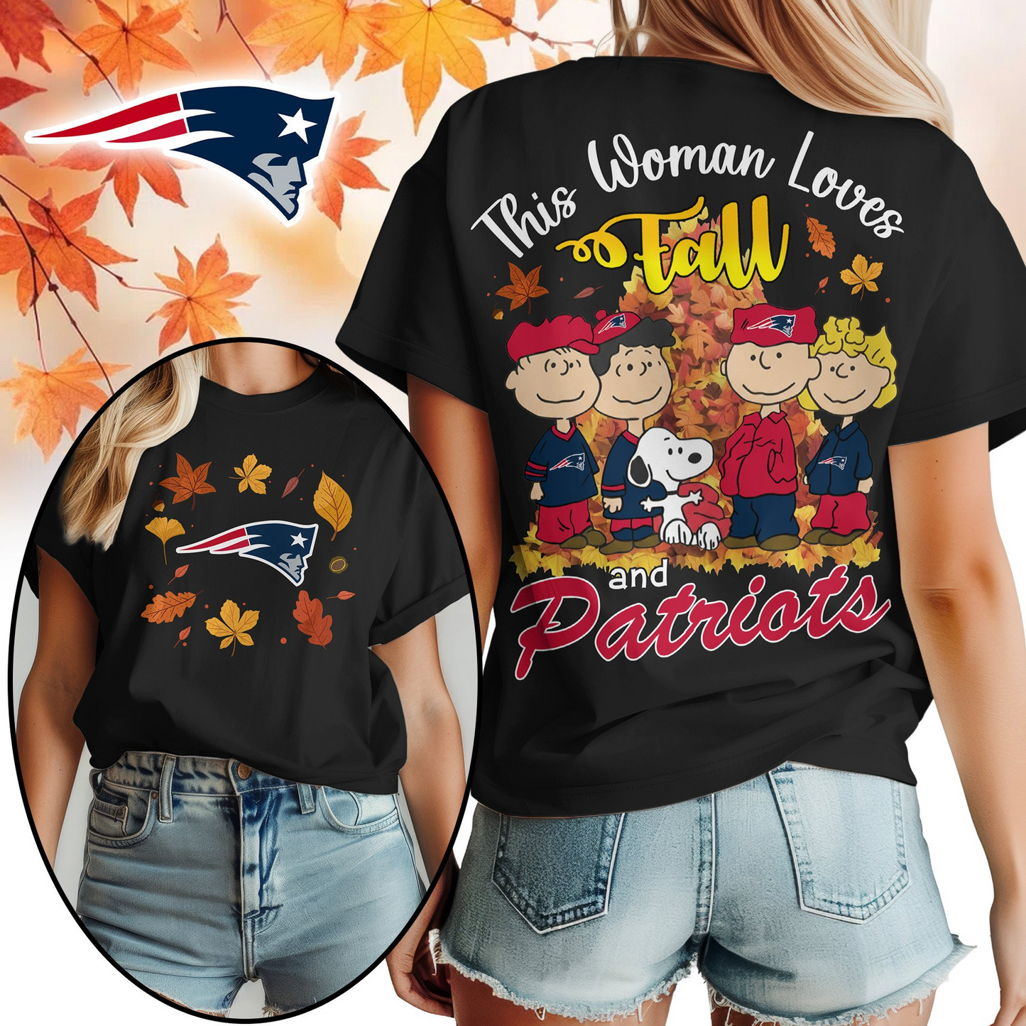 NEP Premium NFL This Woman loves fall 3D Shirt DDT CTND