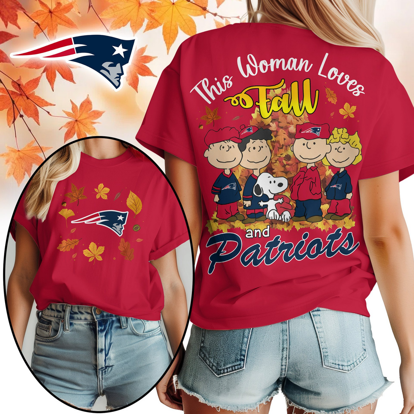 NEP Premium NFL This Woman loves fall 3D Shirt DDT CTND