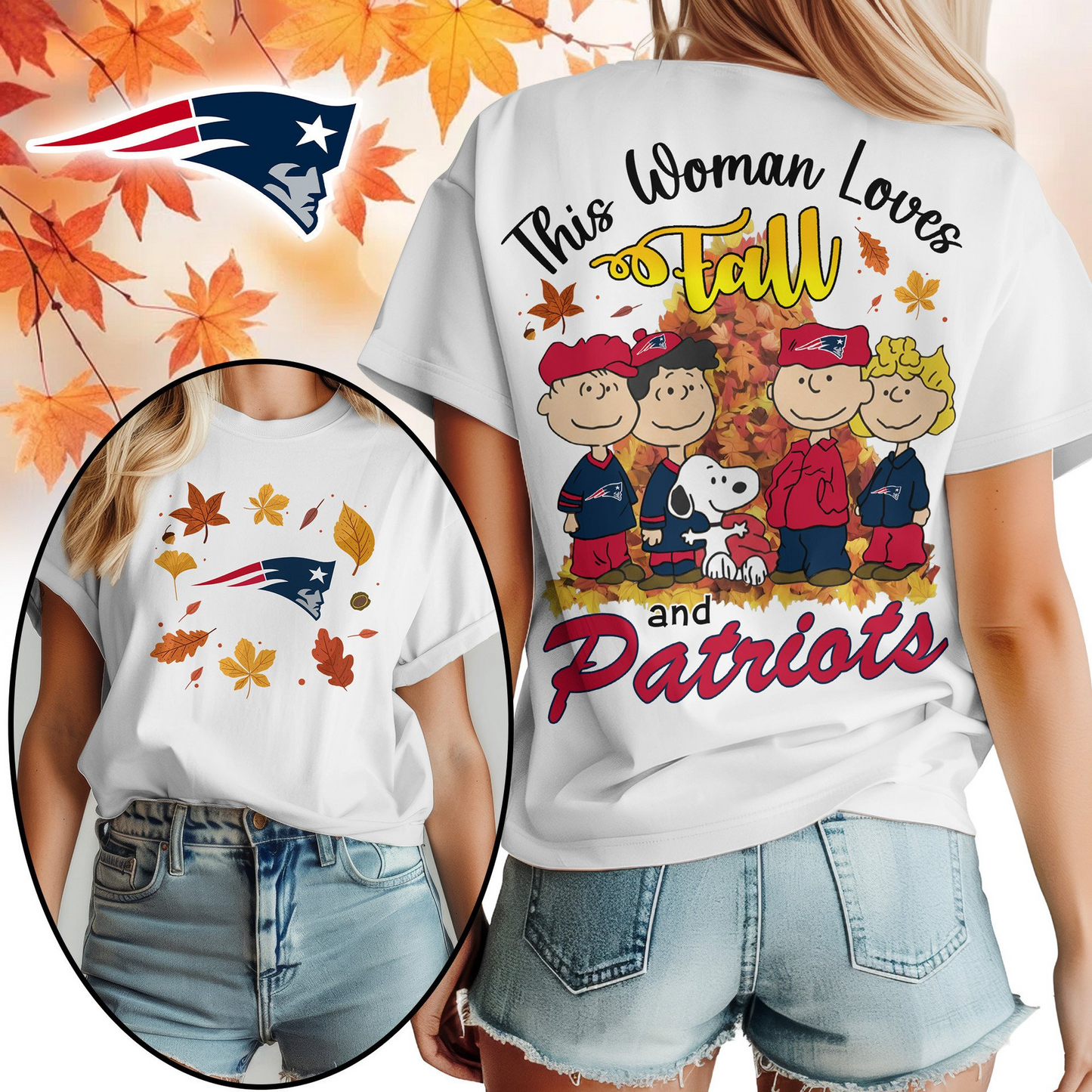 NEP Premium NFL This Woman loves fall 3D Shirt DDT CTND