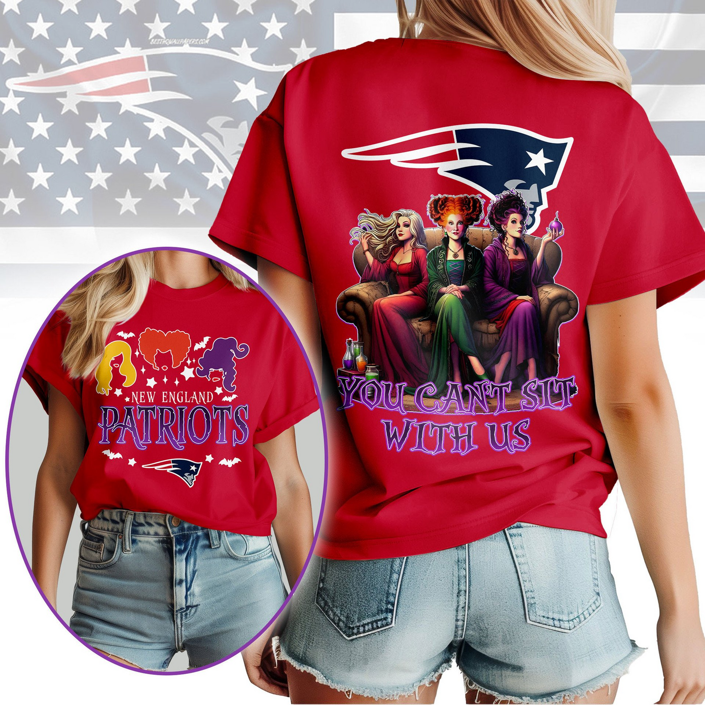 NEP Premium NFL You Can't Sit With Us 3D T-shirt DDT NTL