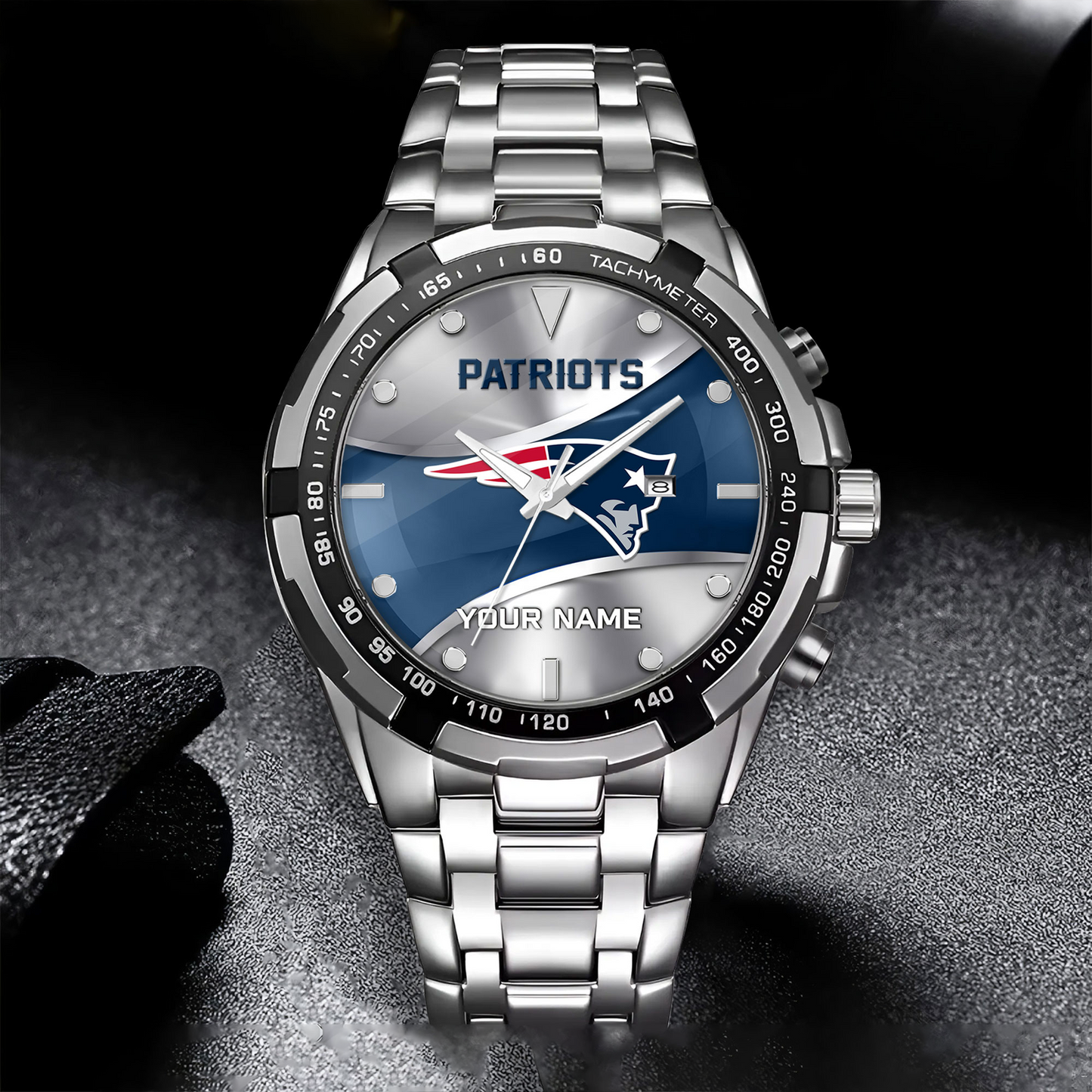 NEP x NFL Alloy Men Quartz Watch - Custom Name DATND TANTD