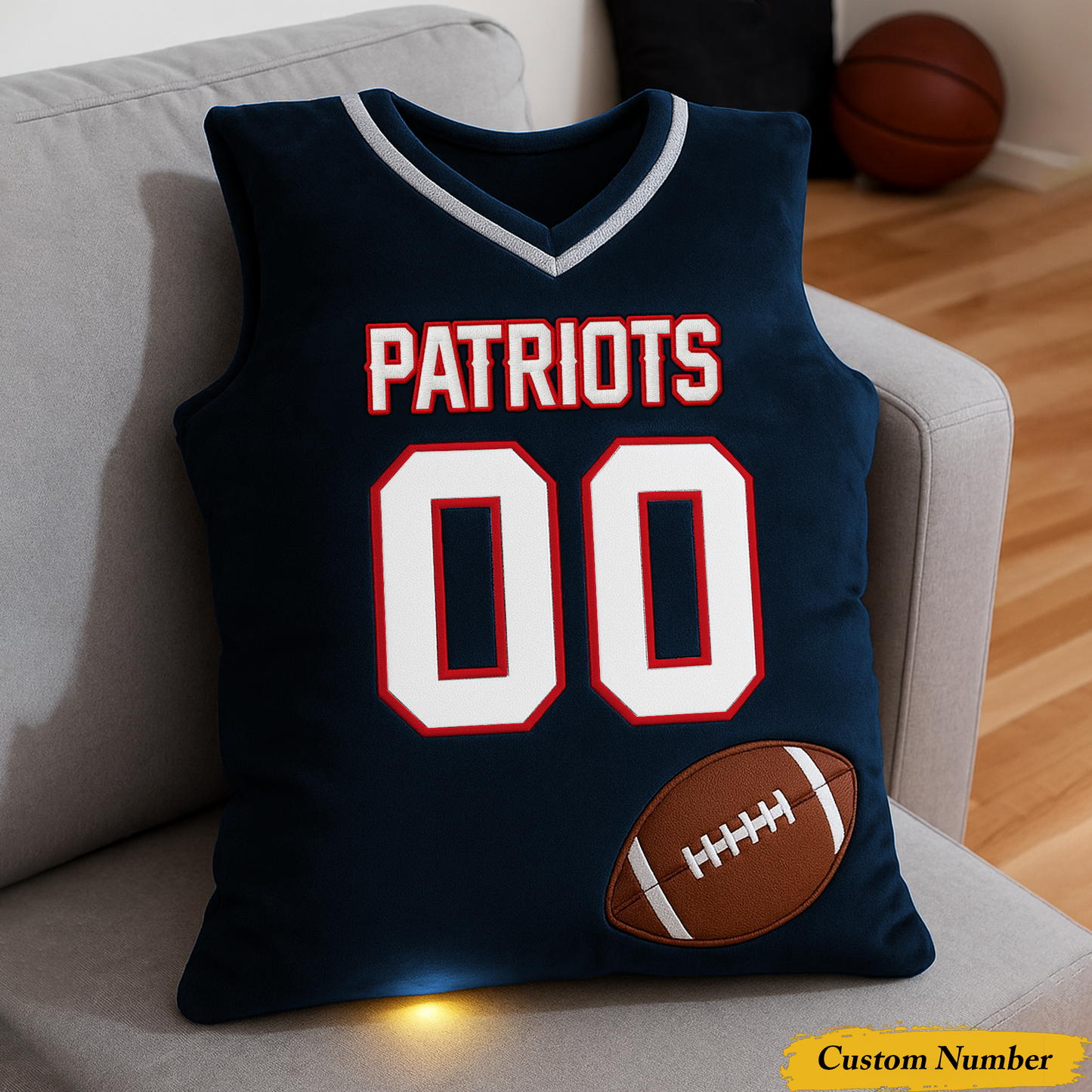 NEP x NFL Personalized Graphic 3DPrint Football Jersey Pillow DDT CTND