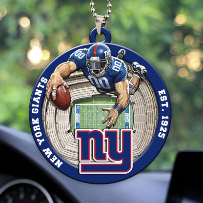 New York Giants Car Ornaments NDT