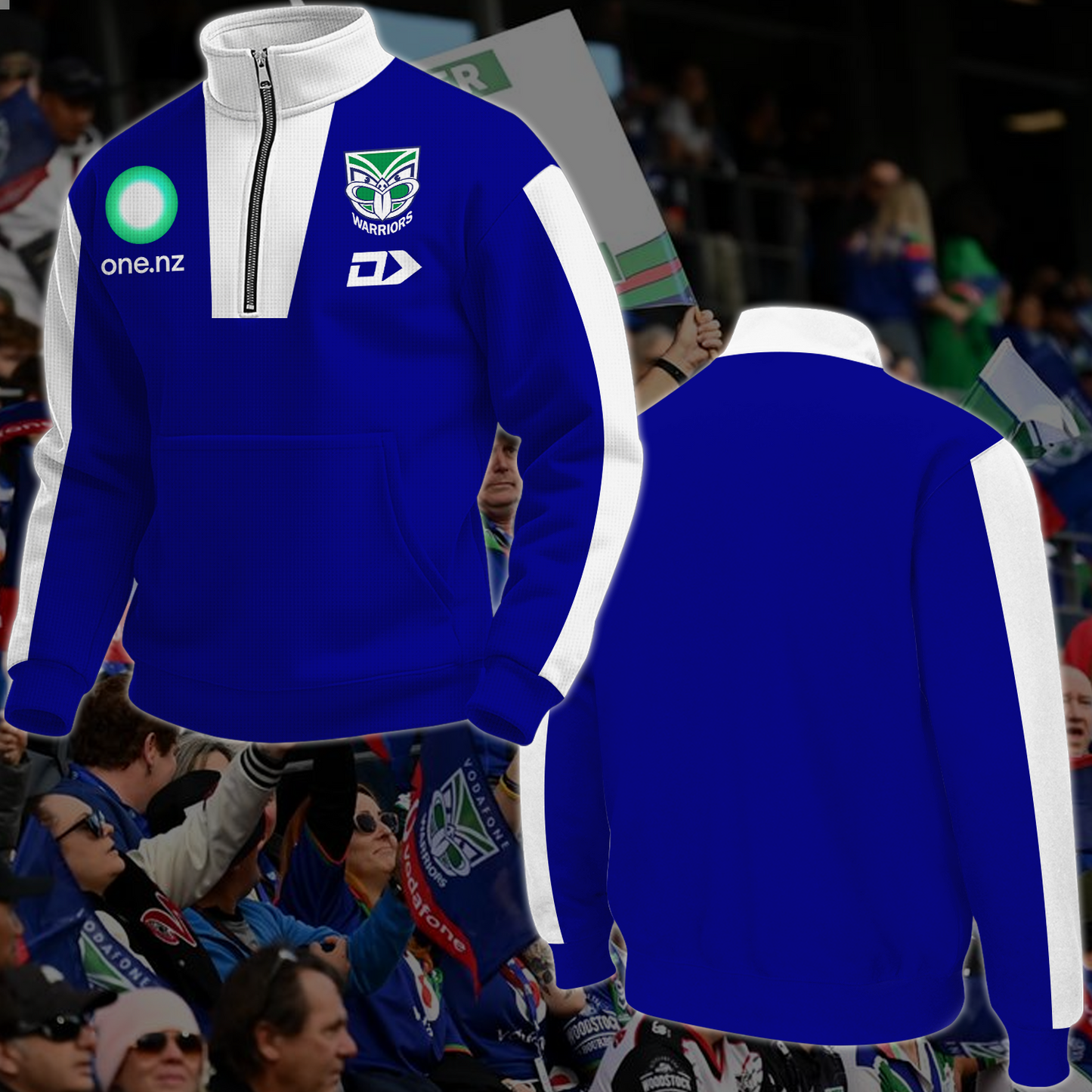 New Zealand Warriors 3 NRL 2025 New Hoodie TM NTA V1 TDT