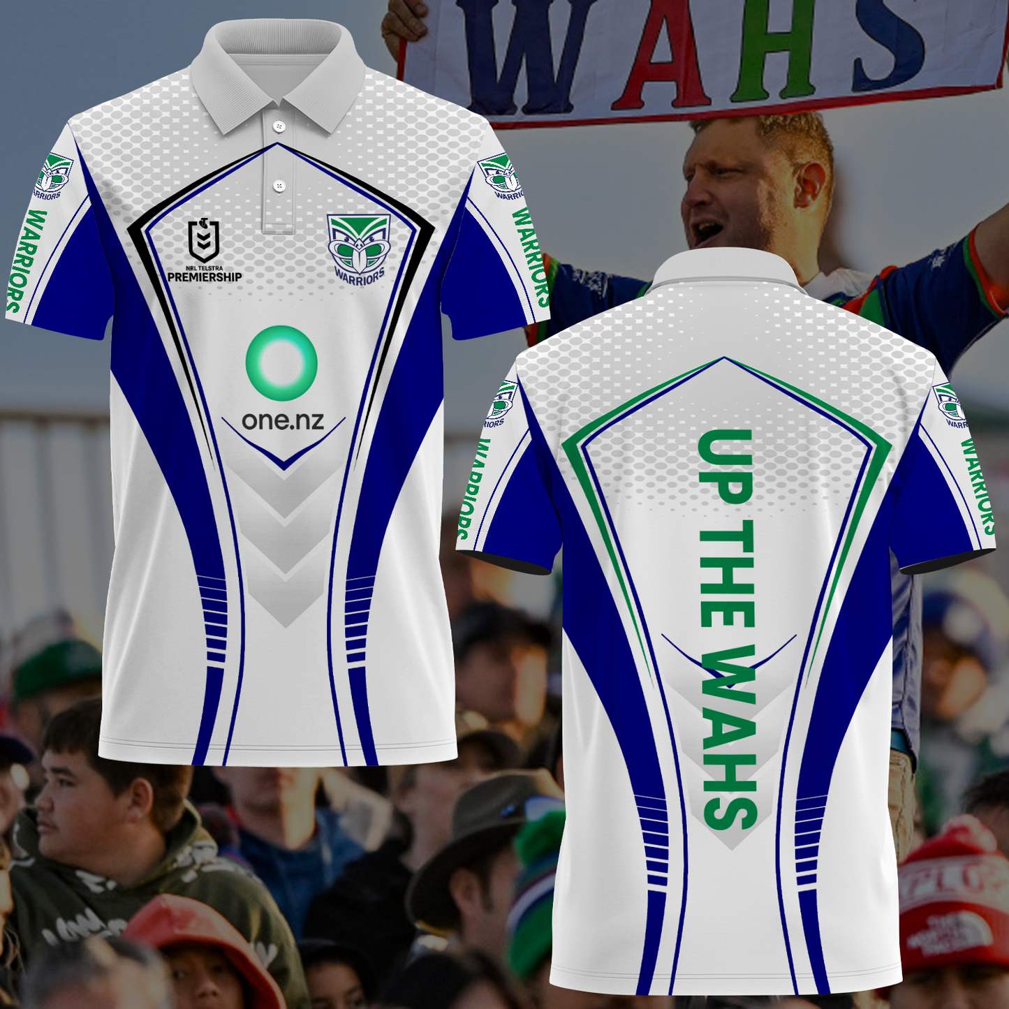 New Zealand Warriors NRL 2025  Limited Edition Polo Shirt TM NTA V5