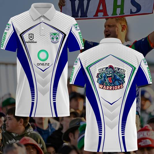 New Zealand Warriors NRL 2025  Limited Edition Polo Shirt TM NTA V6