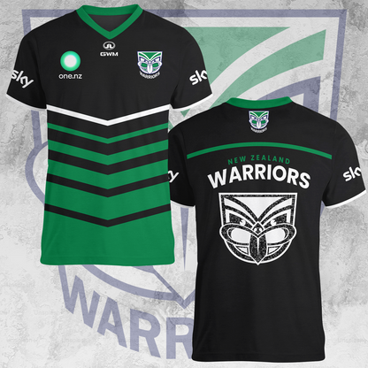 New Zealand Warriors NRL 2025 Limited Edition V-neck T-Shirt TM NTA V1