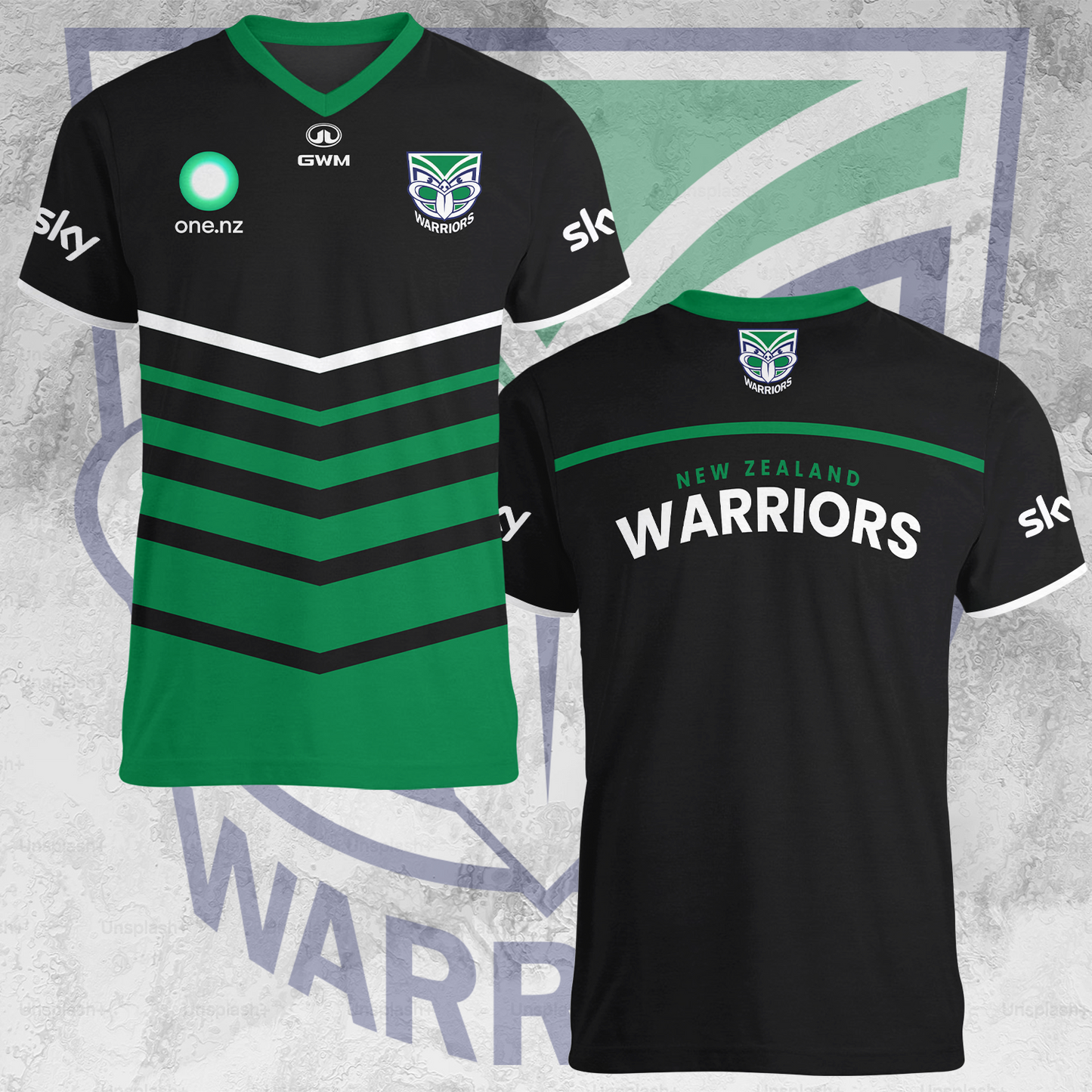 New Zealand Warriors NRL 2025 Limited Edition V-neck T-Shirt TM NTA V2