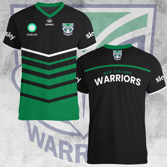 New Zealand Warriors NRL 2025 Limited Edition V-neck T-Shirt TM NTA V2