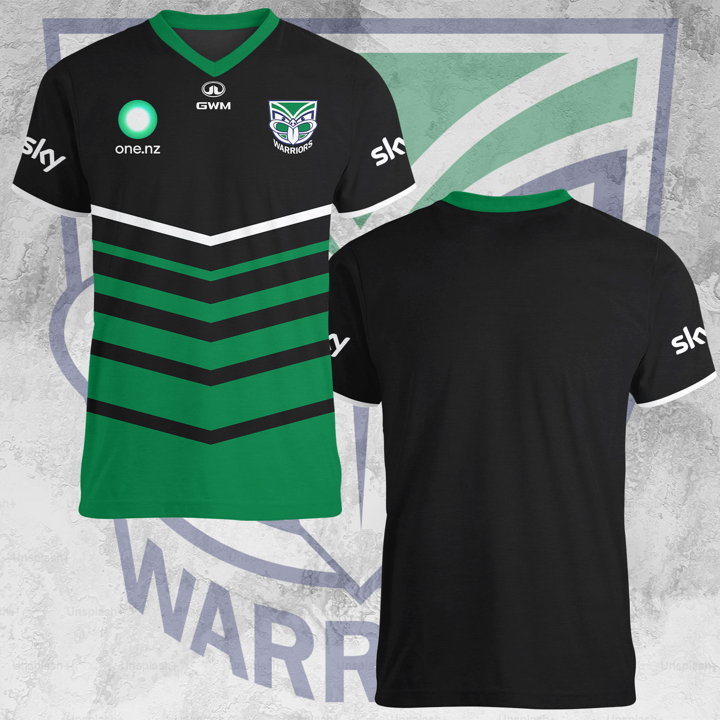 New Zealand Warriors NRL 2025 Limited Edition V-neck T-Shirt TM NTA V3