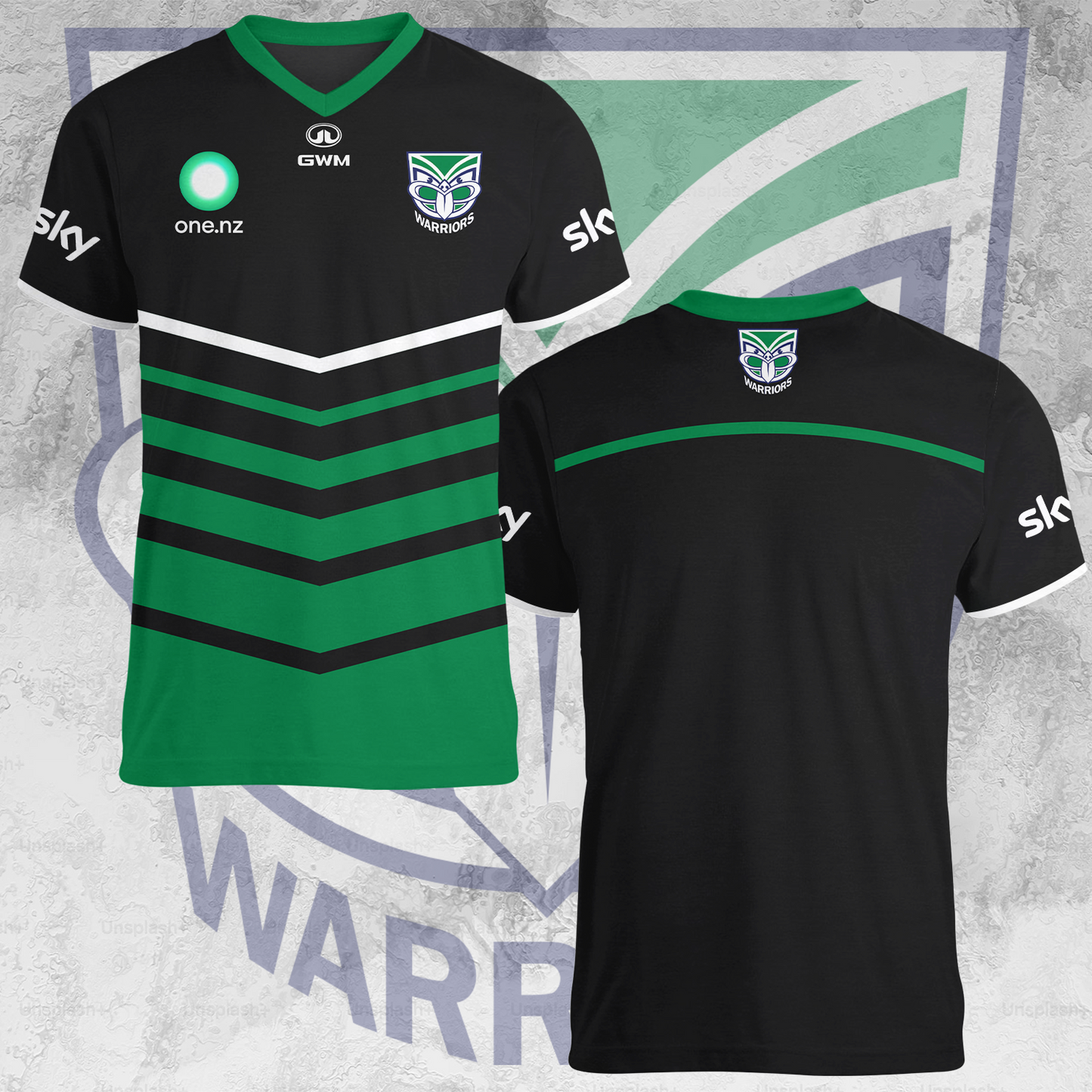 New Zealand Warriors NRL 2025 Limited Edition V-neck T-Shirt TM NTA V4