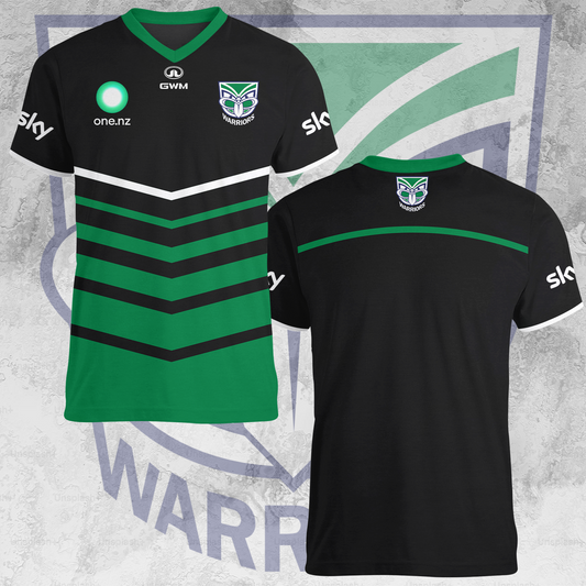 New Zealand Warriors NRL 2025 Limited Edition V-neck T-Shirt TM NTA V4