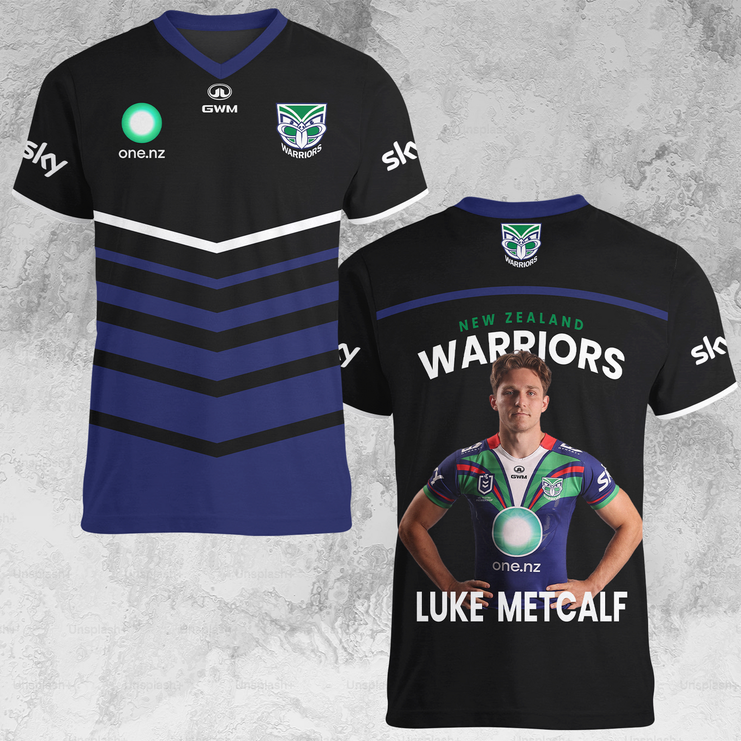 New Zealand Warriors NRL 2025 Limited Edition V-neck T-Shirt TM NTA V5