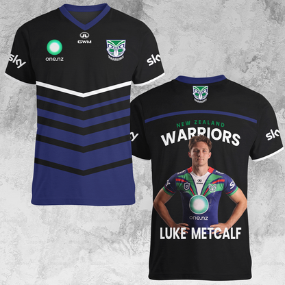 New Zealand Warriors NRL 2025 Limited Edition V-neck T-Shirt TM NTA V5