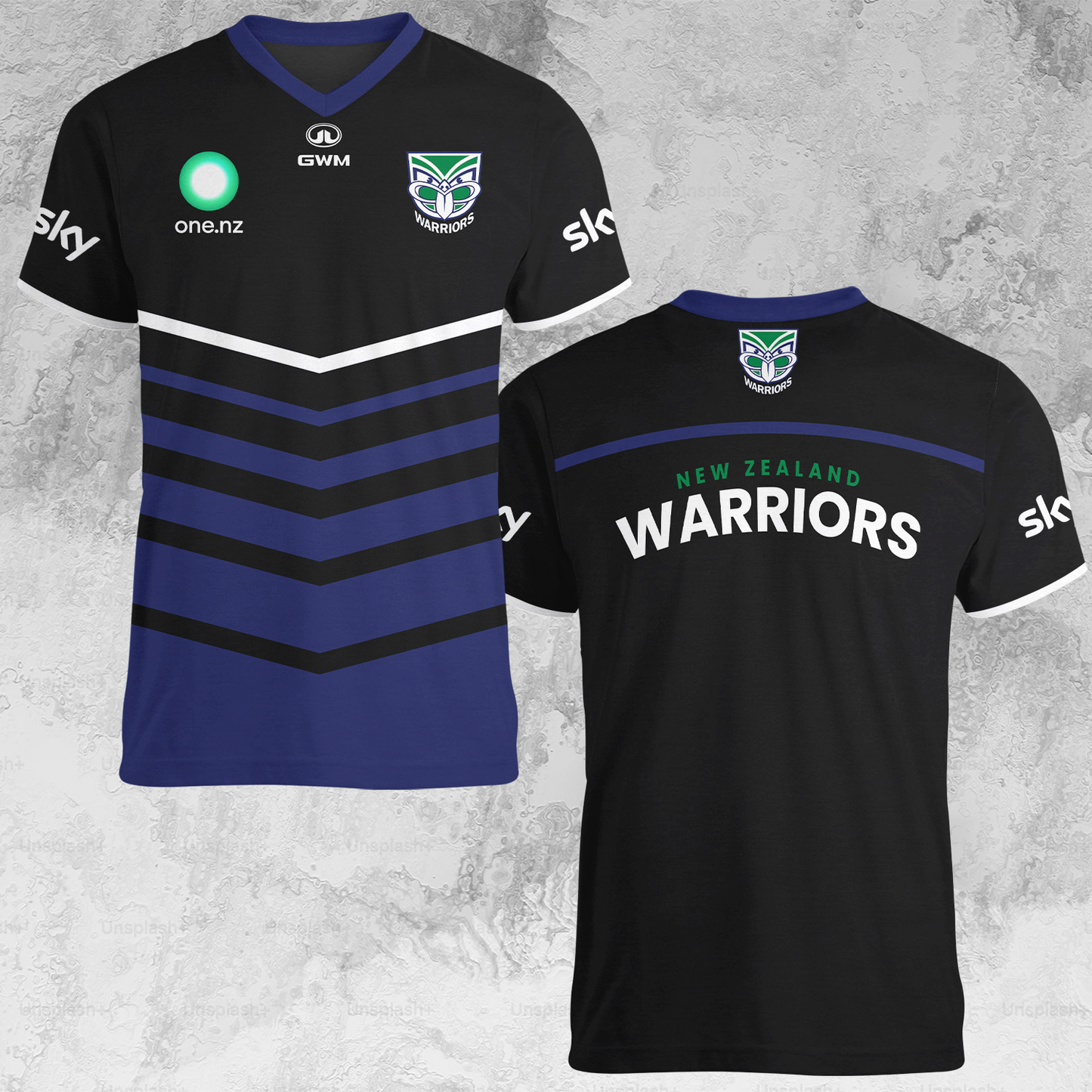 New Zealand Warriors NRL 2025 Limited Edition V-neck T-Shirt TM NTA V7