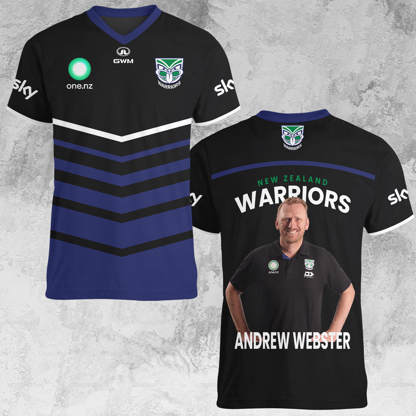 New Zealand Warriors NRL 2025 Limited Edition V-neck T-Shirt TM NTA V9