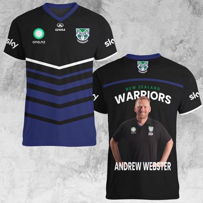 New Zealand Warriors NRL 2025 Limited Edition V-neck T-Shirt TM NTA V9