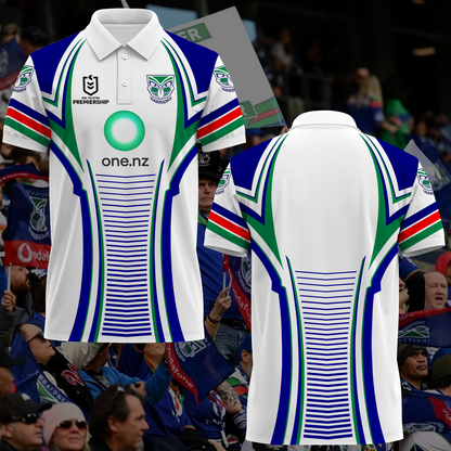 New Zealand Warriors NRL 2025 Polo Shirt TM NTA V2
