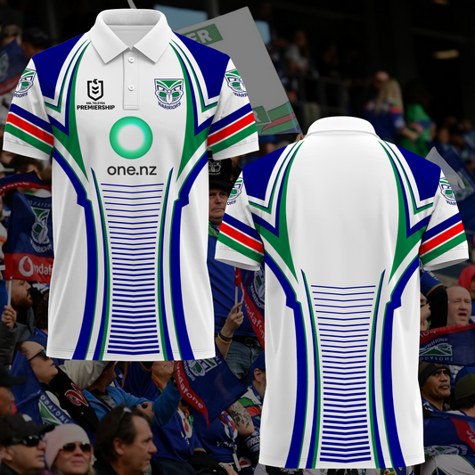 New Zealand Warriors NRL 2025 Polo Shirt TM NTA V2