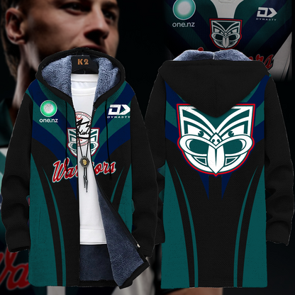 Dear Warrior Up The Wahs New Zealand Warriors NRL 2025 Up The Wahs Fleece Windbreaker Jacket TM NTA V2