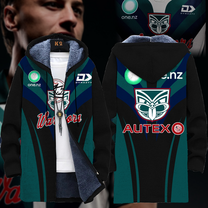 Dear Warrior Up The Wahs New Zealand Warriors NRL 2025 Up The Wahs Fleece Windbreaker Jacket TM NTA V3