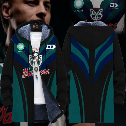 Dear Warrior Up The Wahs New Zealand Warriors NRL 2025 Up The Wahs Fleece Windbreaker Jacket TM NTA V4