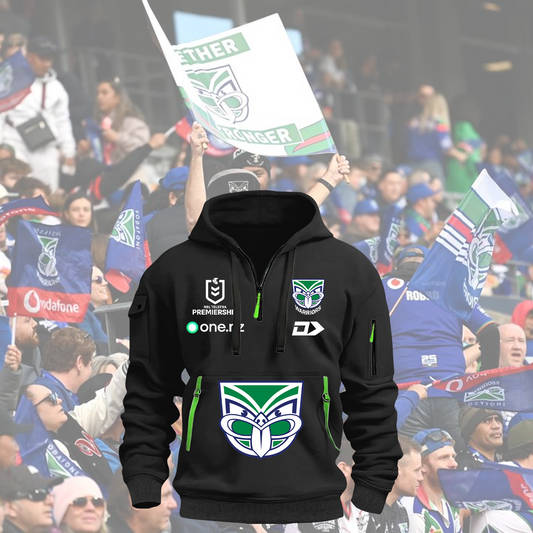 New Zealand Warriors NRL 2025 Zipper Hoodie TM NTA V5