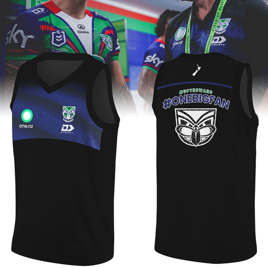 New Zealand Warriors NRL One Big Fan Limited Edition BK Jersey TM V3
