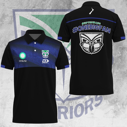 New Zealand Warriors NRL One Big Fan Limited Edition Polo Shirt TM - Super Savings When Buying Combo V3