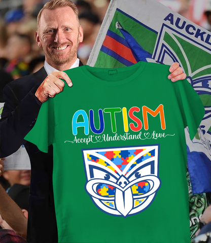 New Zealand Warriors NRL Support Autism Shirt